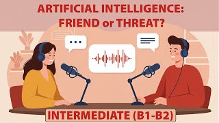 Is AI Our Best Friend or Worst Enemy? 🤖 | English Podcast Conversation (B1–B2 Level)
