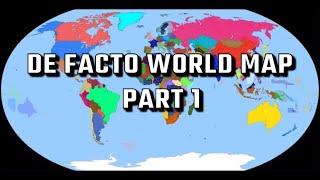 Creating a DE FACTO world map! (with your help)