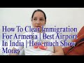 How To Clear Immigration For Armenia | Best Airport In India | How much Show Money 💰