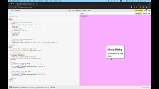 html dialog modal