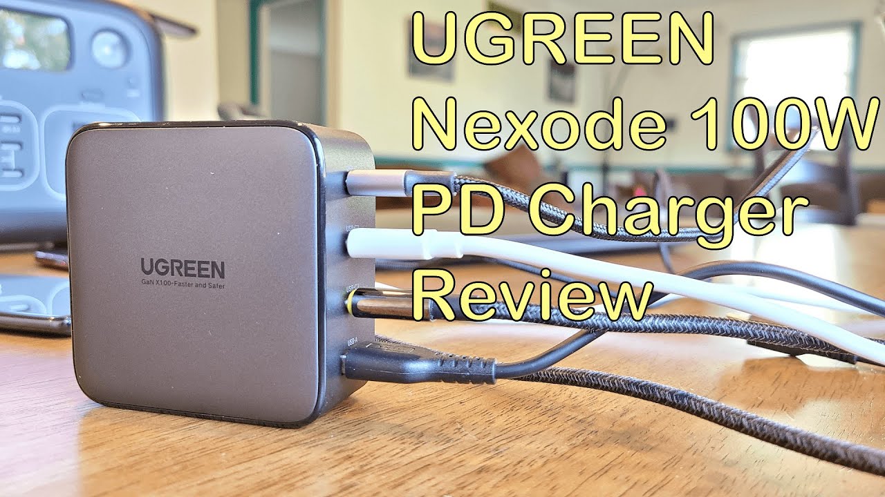 UGREEN-NEXODE -100W-USB-C-WALL-CHARGER-2-PORTS-POWER-ADAPTER-FAST-CHARGE-UG-CD254-50328