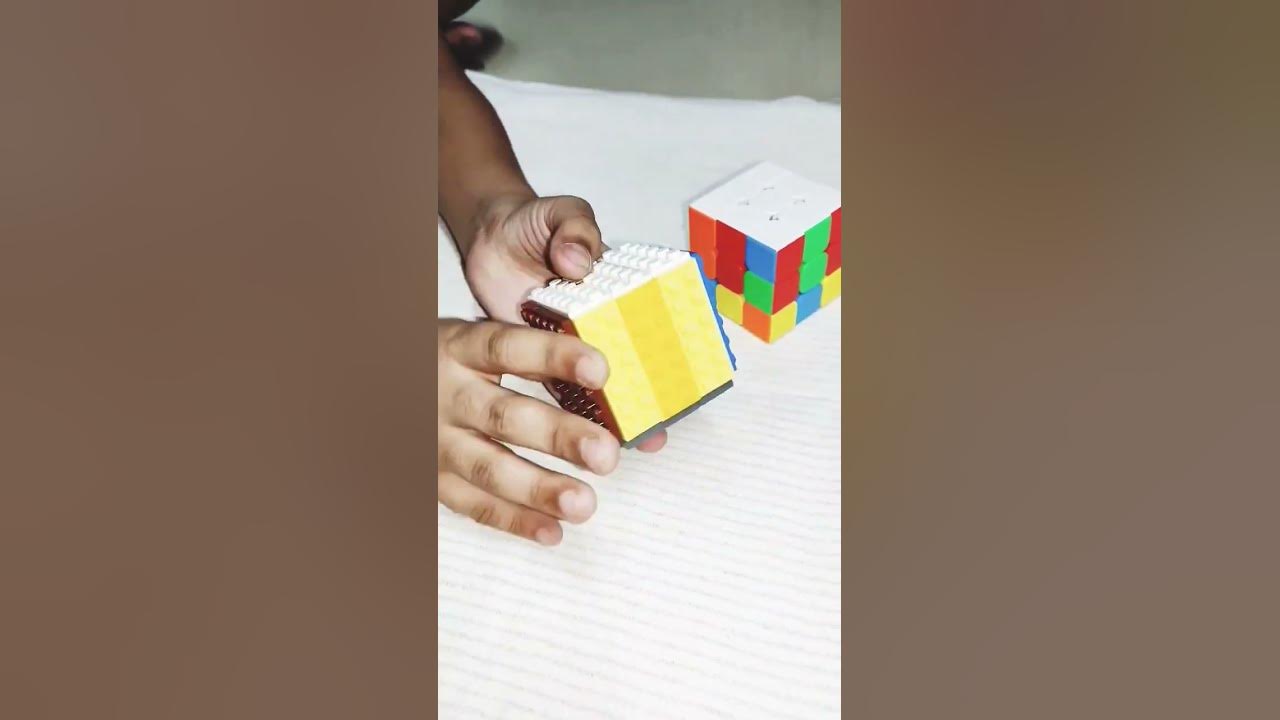 Lego rubik s cube vs 3x3 rubik s cube youtube
