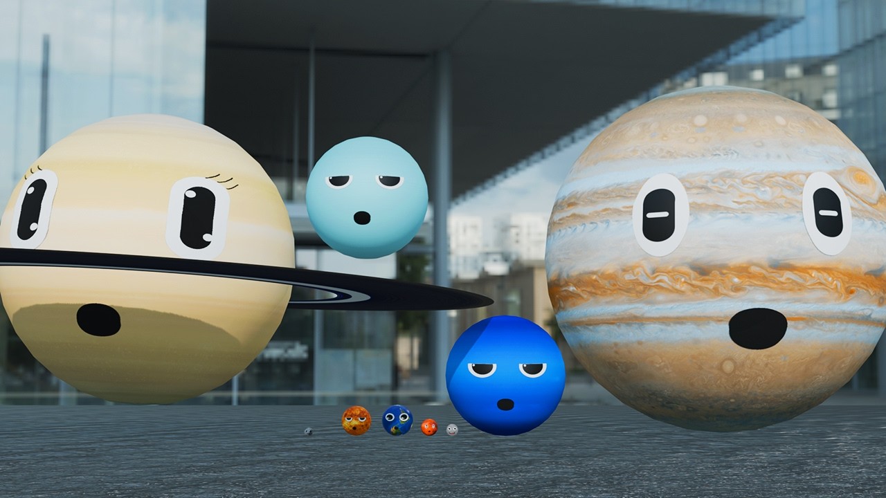 All 8 Planet Size Comparison Learn about the planets in our solar system For kids and baby