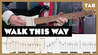 Walk This Way Aerosmith Cover | Guitar Tab | Lesson | Tutorial