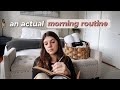 practicing an actual morning routine everyday for a week