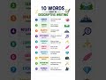 Words Used in Descriptive Writing ✍️📚