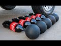 Aplastando Cosas Crujientes Y Suaves Rueda De Coche VS Coca Cola Con Globos