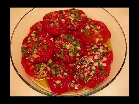 Betty's Marinated Basil-Tomato Salad
