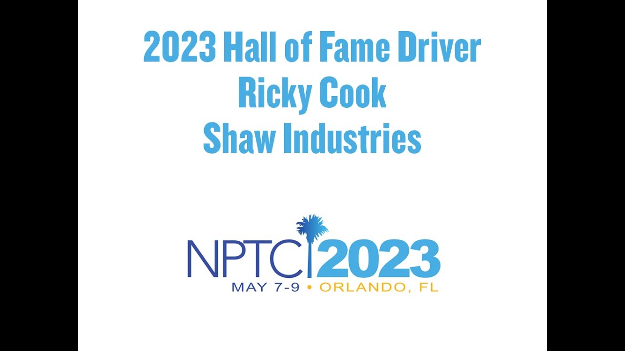 Ricky Cook Rvt 2023 NPTC Hall of Fame Driver Ricky Cook | May 2023 | Orlando FL - YouTube