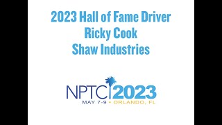 2023 NPTC Hall of Fame Driver Ricky Cook | May 2023 | Orlando FL