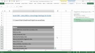 excel-591 - Power Query - lista plików z folderu (katalogu) do Excela