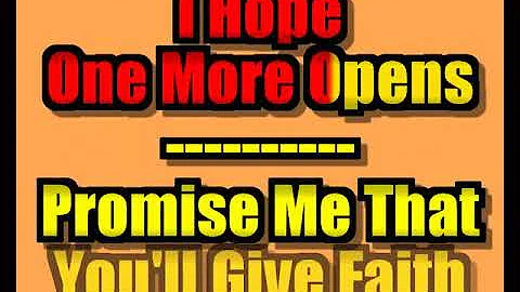 Lee Ann Womack - I Hope You Dance (Sing-a-long Karaoke Lyric Video)