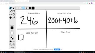 Representing Numbers using standard form, expanded form, base ten form, and word form
