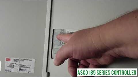 ASCO 185 Series Power Transfer Switch - Controller Operation Tutorial @SimplyReliablePower