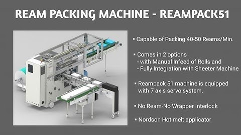 A4 Ream (500 Sheets) Packing Machine #A4 #Copier #short