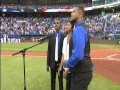 Americas got talent finalists voices of glory  performing the national anthem