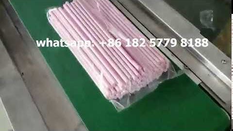 6mm 100纸吸管 group paper straw automatic packing machine