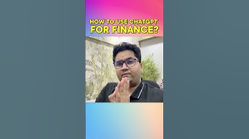 How To Use Chat gpt For Finance? #youtubeshorts