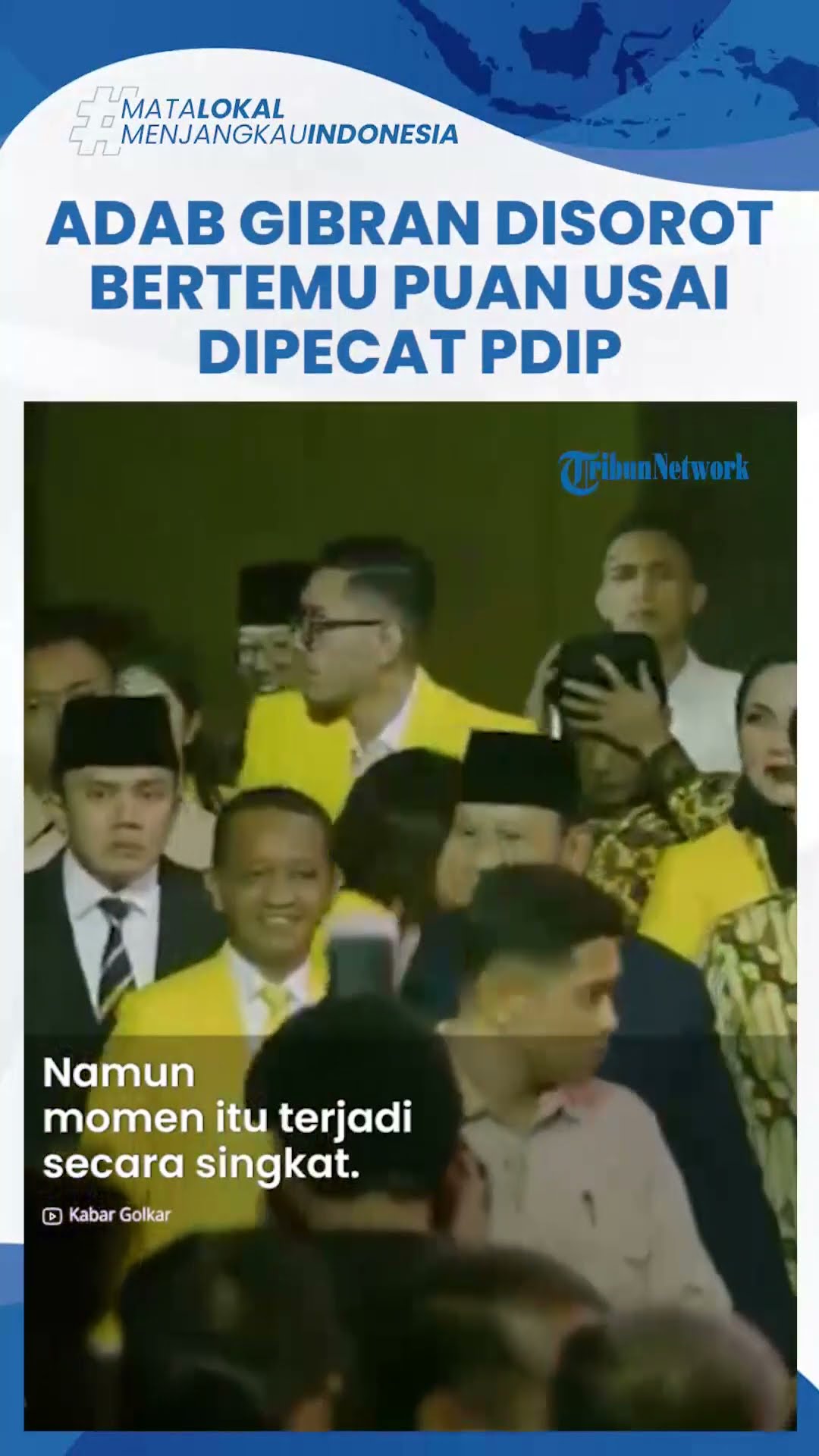 Adab Gibran Disorot saat Bertemu Puan Maharani seusai Dirinya Dipecat PDIP: Salaman Singkat