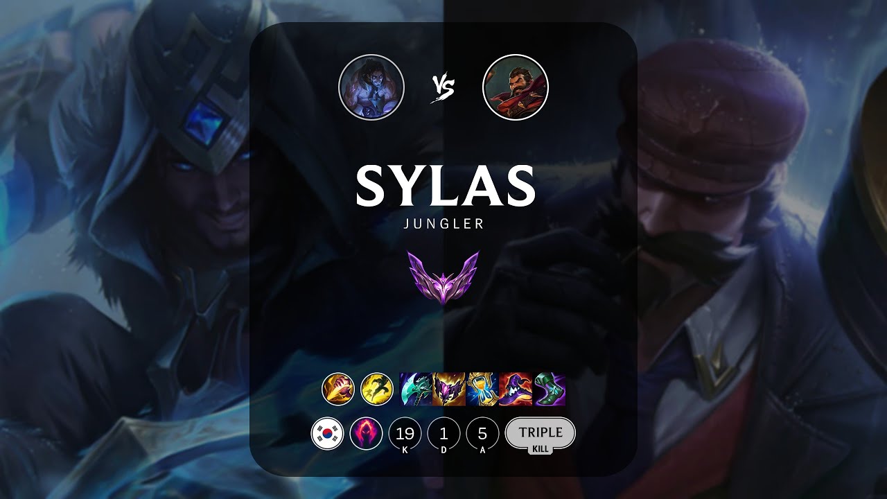 Sylas Jungle vs Graves - KR Master Patch 13.7