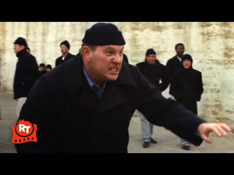 Escape From Alcatraz - Morris Vs. Wolf Prison Yard Fight Scene | Movieclips