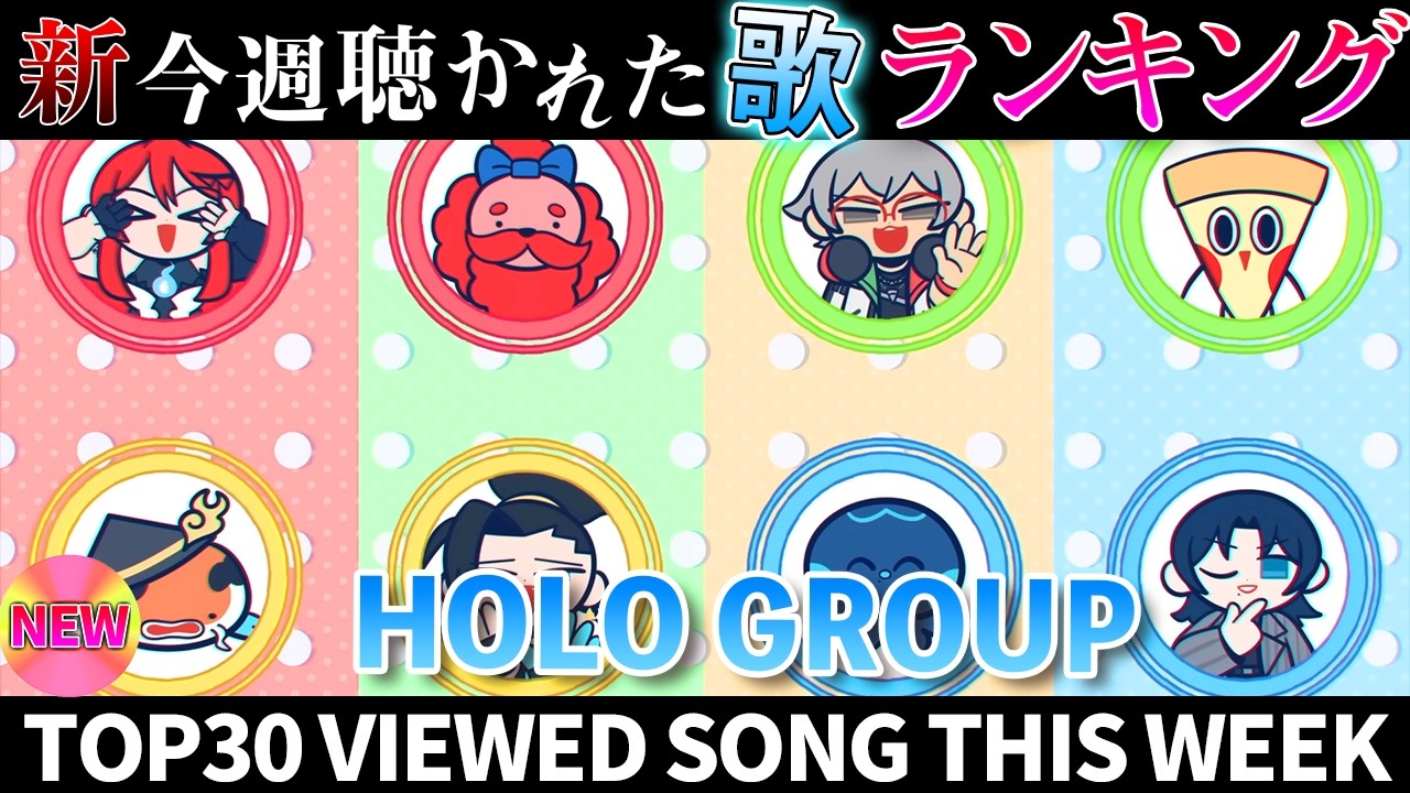 【holo】ホロライブ歌ってみた週間ランキング  viewed cover song  week 2026/3/20～3/27【1年期間/1year 】【hololive】