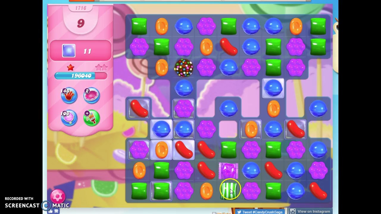 Candy Crush Saga Level 1716 Help Solutions And More Gogamerez