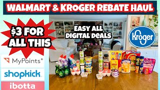 WALMART & KROGER IBOTTA/REBATE HAUL- Easy deals just using your phone. Completing my WW bonus