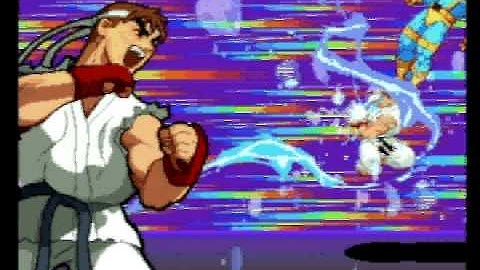 Marvel Super Heroes vs Street Fighter: Ryu Hyper Cancel Combo Setups