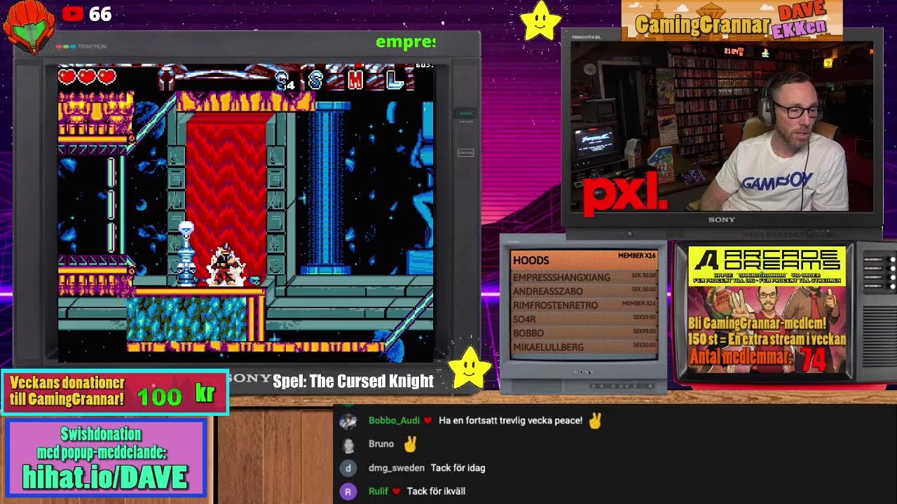 GamingGrannar Livestream: The Cursed Knight, nytt spel till Mega Drive!