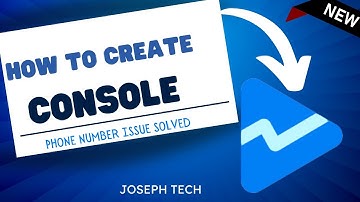 How to create Google play console account in Nigeria | phone number issue solved #josephtech