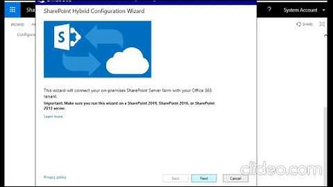 How to Install and Run Sharepoint Hybrid Configuration Wizard in Sharepoit 2019
