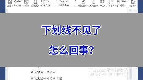 WPS Word：文档中的下划线不见了，怎么回事？#excel技巧 #wps