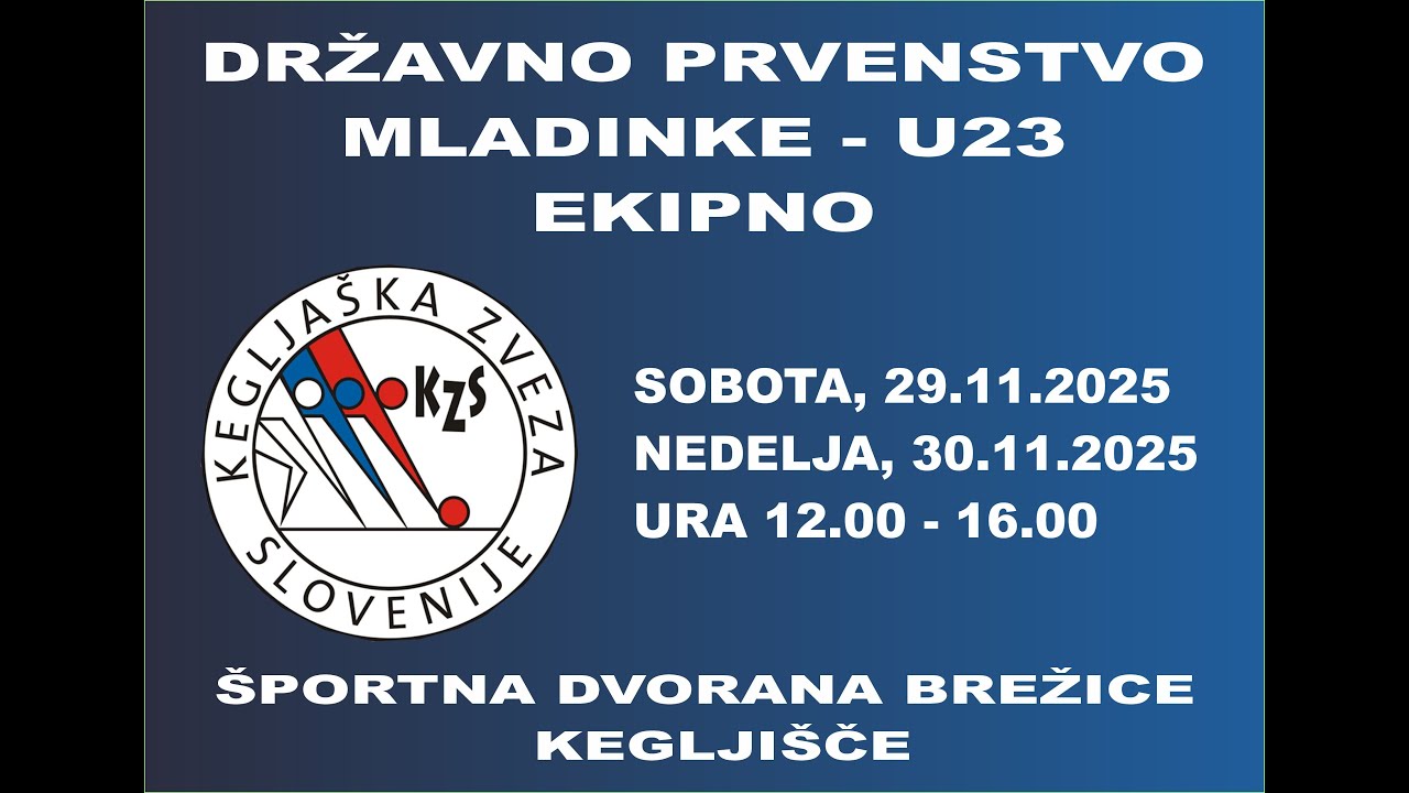 DRŽAVNO PRVENSTVO MLADINKE - U 23 EKIPNO