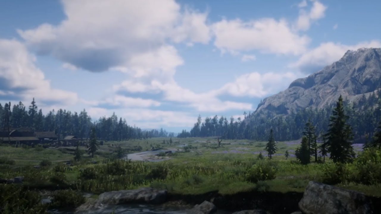 RDR2 Relaxing Ambience Little Creek River Hanging Dog Ranch