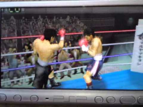 PSP　はじめの一歩　千堂VS伊達　１ラウンドKO　バランス設定　共に強のみ　ゲーム　　