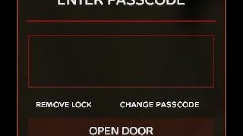 DayZ - Code Lock