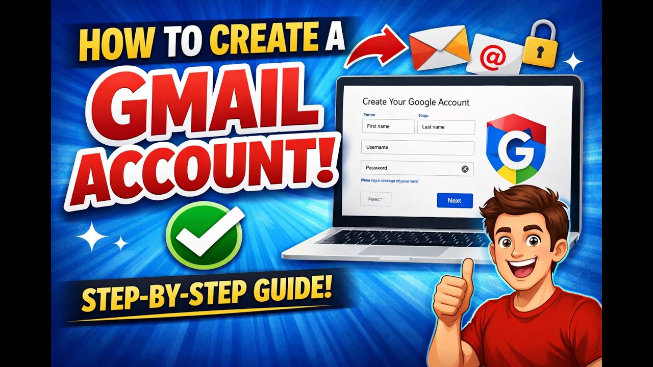 How to Create a Gmail Account in 2026 (Step -by-Step for Beginners) 