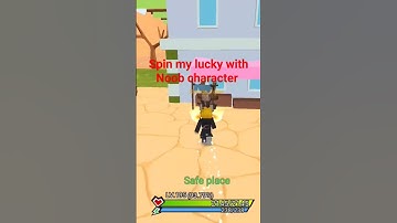 Spin My Lucky 7th Times With Noob Character #Blockman Go #Anime Showdown