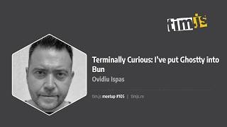 tim.js meetup 105: Terminally Curious: I've put Ghostty into Bun, by Ovidiu Ispas