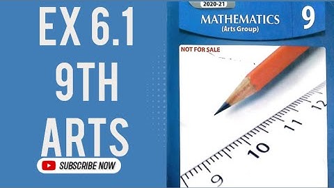 Exercise 6.1 9th Arts Maths|Exponents and Logarithms|Unit 6 👍