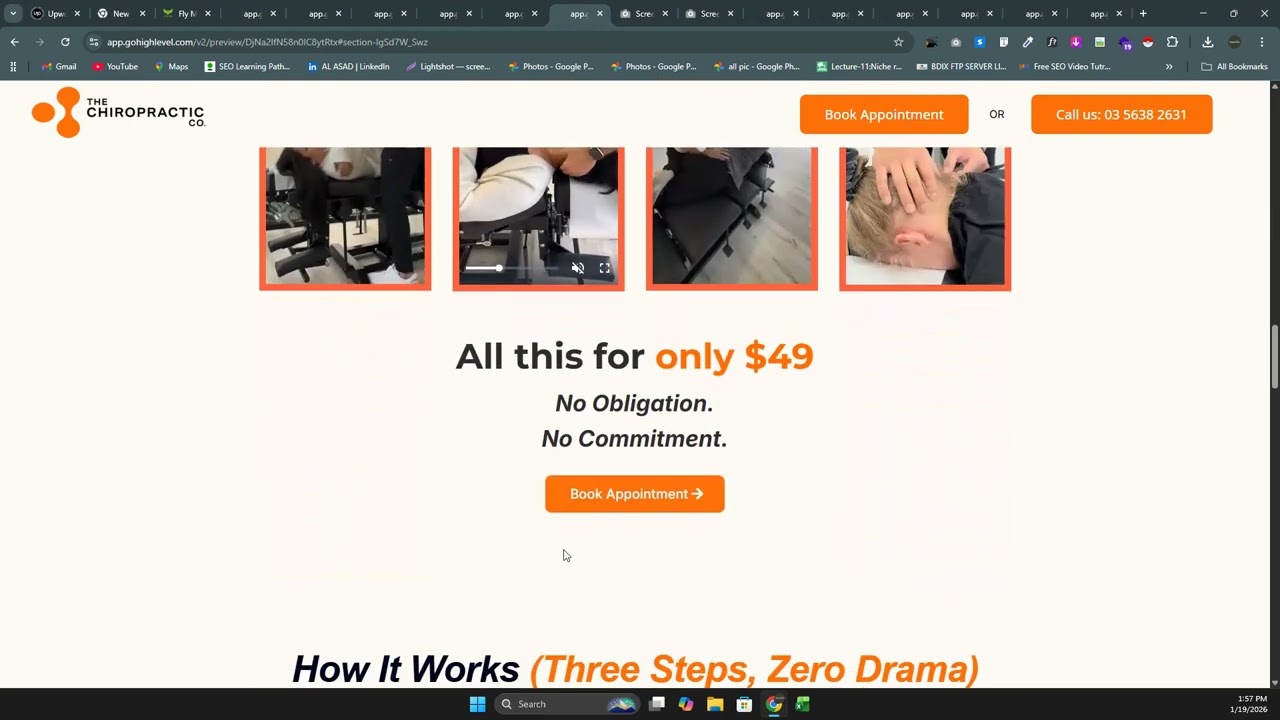 High Converting Chiropractic Landing Page on GoHighLevel (GHL) | Appointment Booking Funnel