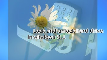 How to lock and unlock your hard drive in windows 8.1 pc. (without any software).