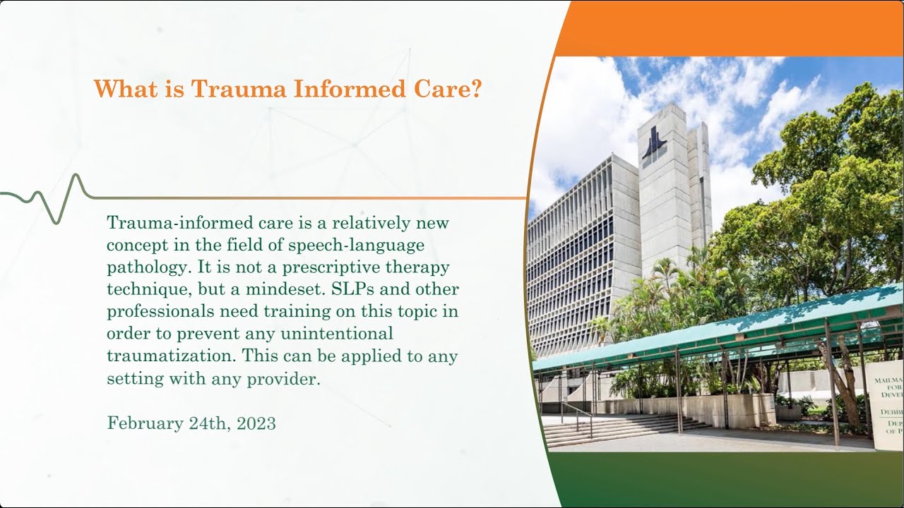 What is Trauma Informed Care? - YouTube