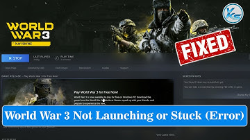 ✅ How To Fix World War 3 Launching The Game Failed, Black Screen, Not Starting, Stuck & Running