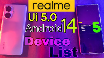 Realme ui 5.0 update device list, Realme phone Android 14 update device list, Realme ui5.0 Android14