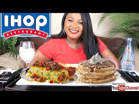 IHOP MUKBANG , BREAKFAST MUKBANG , IHOP PANCAKES