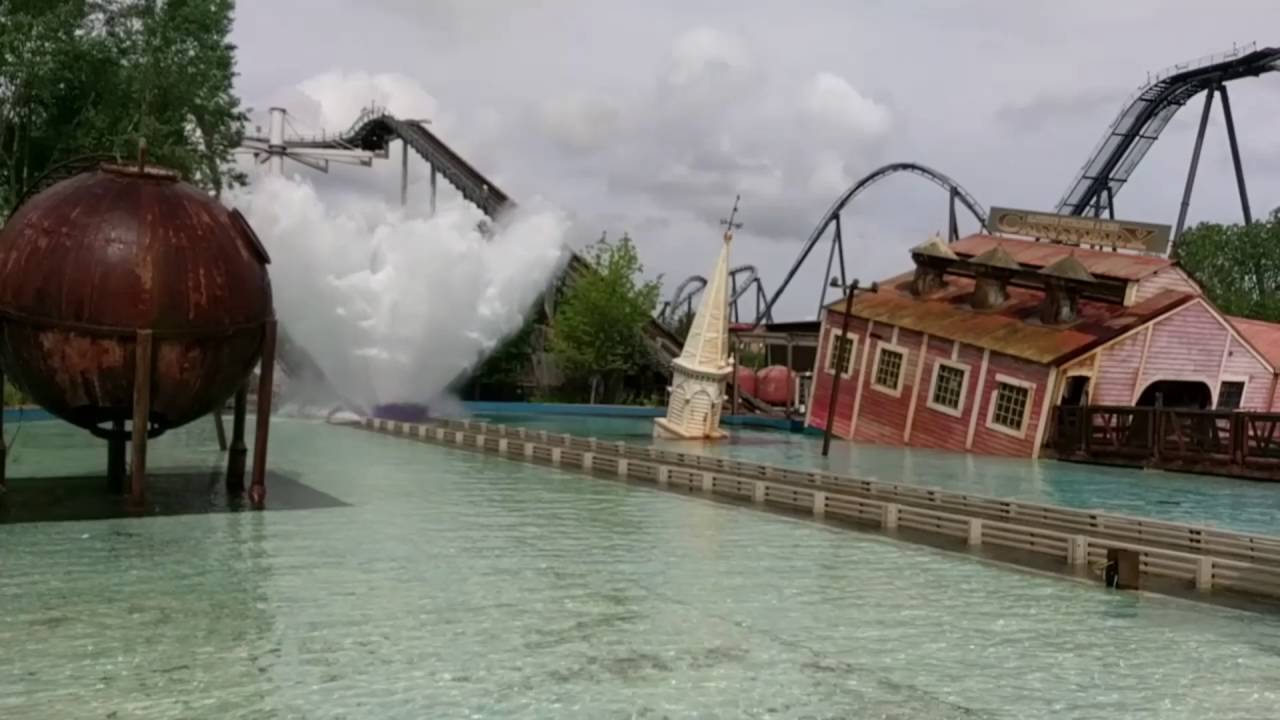 Thorpe Park and Alton Towers slomo YouTube