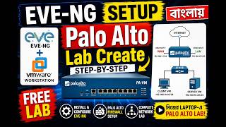 How to Install and Setup EVE-NG and Build the Lab with PaloAlto Firewall (বাংলা Tutorial)