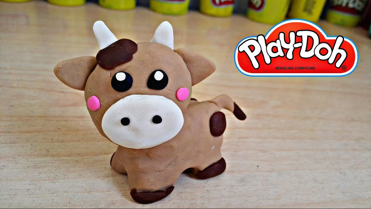 play doh cow